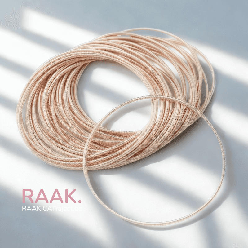 Roze elastische armband voor sieraden en accessoires