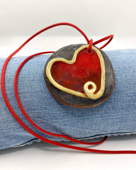 RAAK.Halsketting | ROOD HART