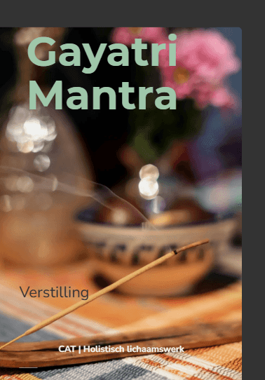 Gayatri Mantra digitale begeleiding met meditatie pdf en audio voor innerlijke rust