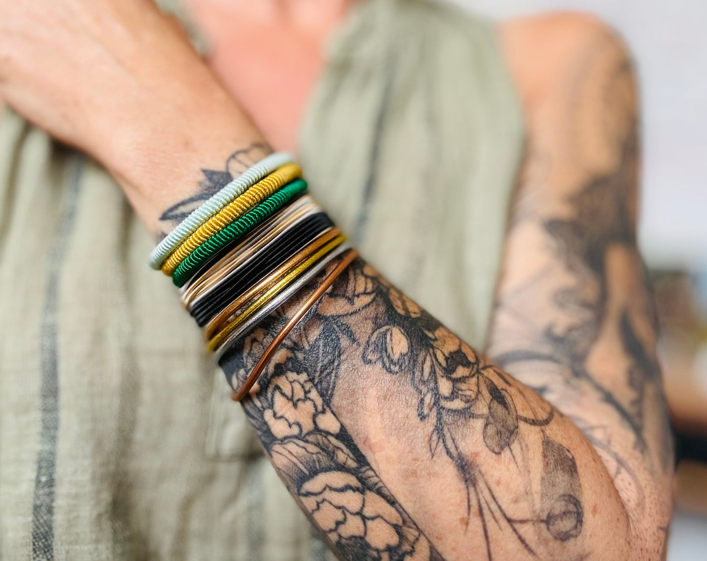 RAAK.Armband | DRAAD Muntgroen