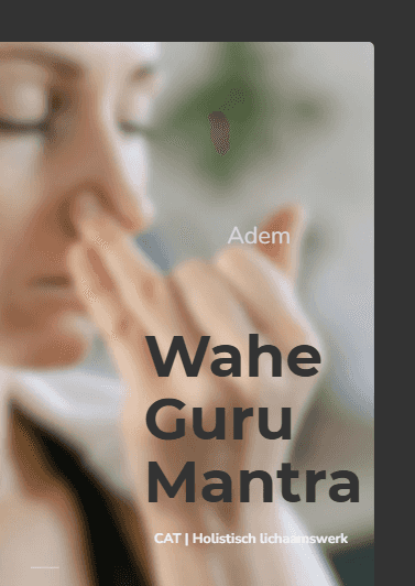 Wahe Guru mantra digitaal boekje voor meditatie en innerlijke rust