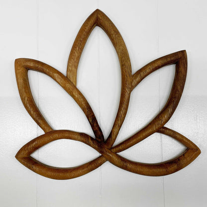 Houten lotus wanddecoratie voor home & garden