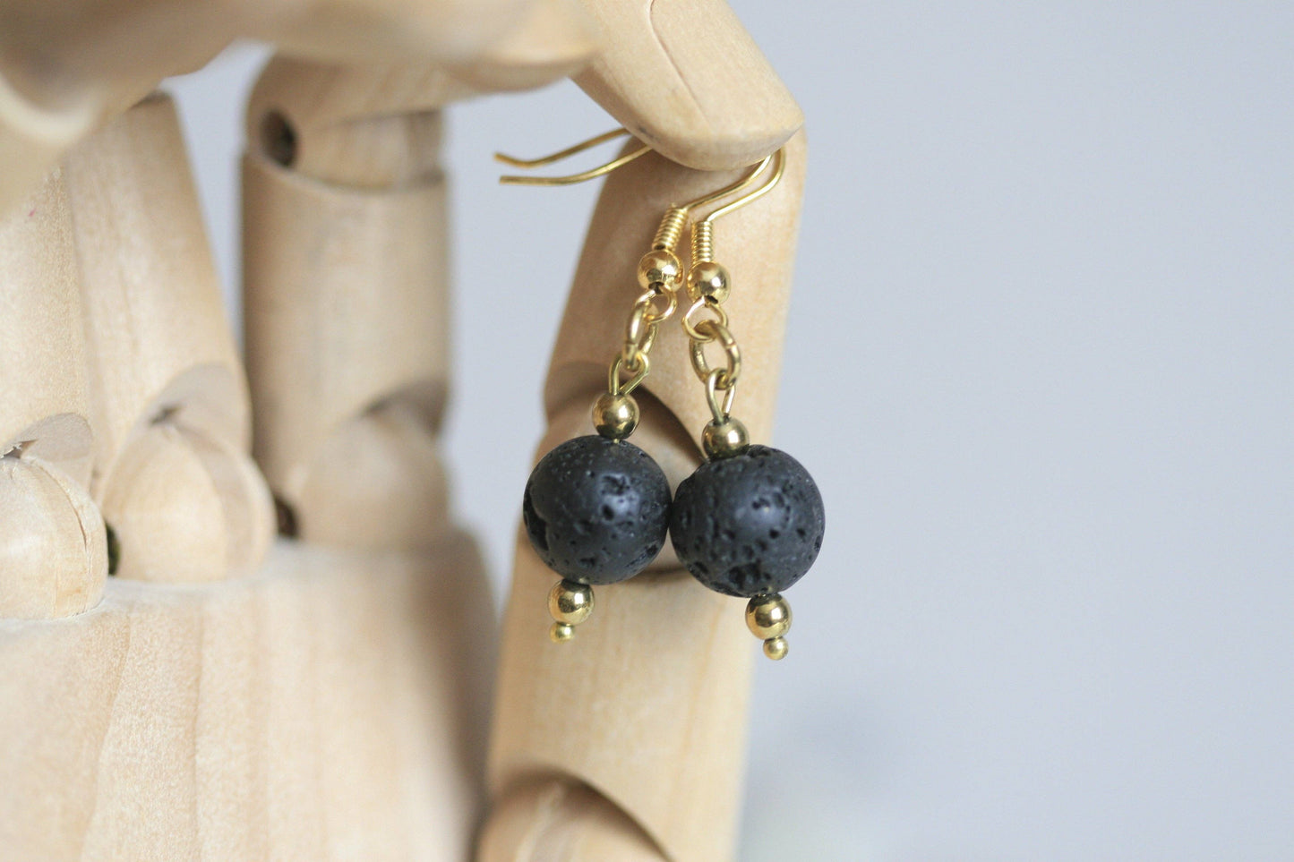 RAAK.DiffuserOorbellen | LAVA.Steen