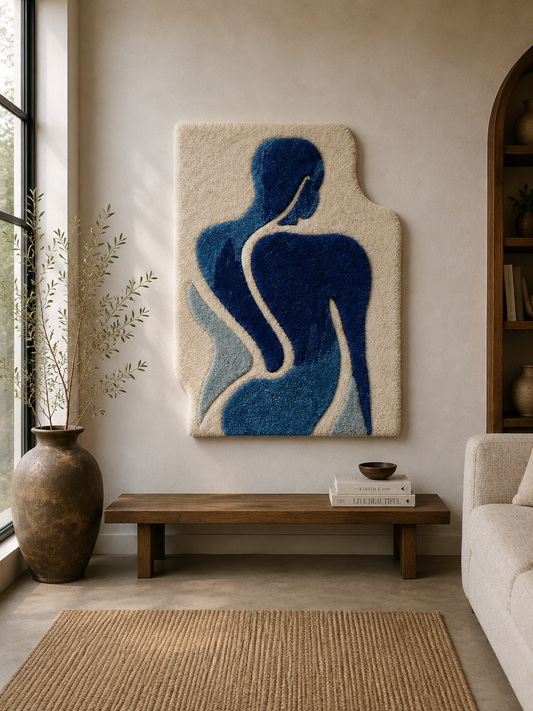 Blauw Lijf - getuft WANDwerk