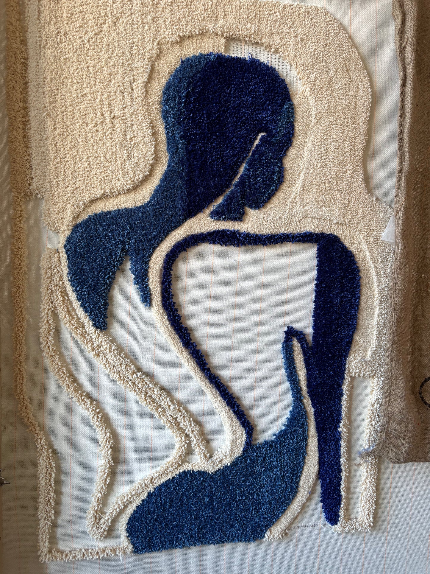 Blauw Lijf - getuft WANDwerk