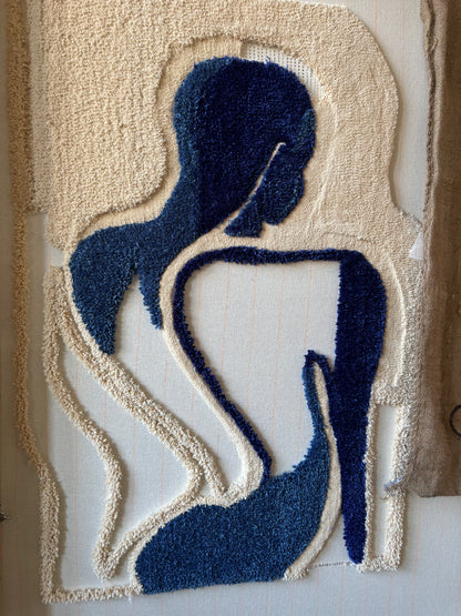 Blauw Lijf - getuft WANDwerk