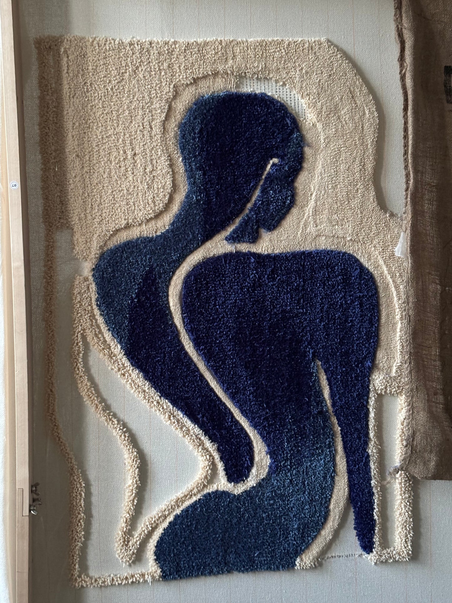 Blauw Lijf - getuft WANDwerk