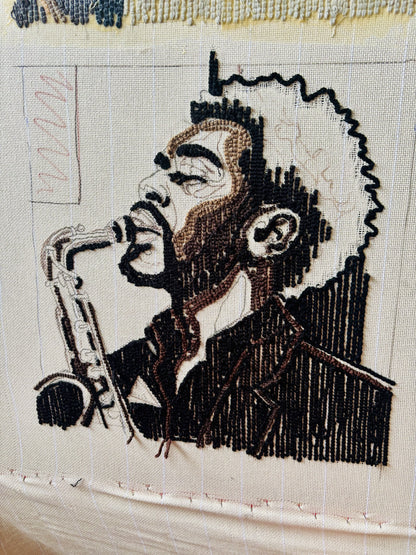 Inkleuren van SAX Handgetufte wanddecoratie